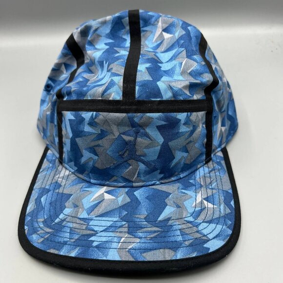 Air Jordan 5 Panel Hat Blue Camo‎ Jumpman Strap back Cap